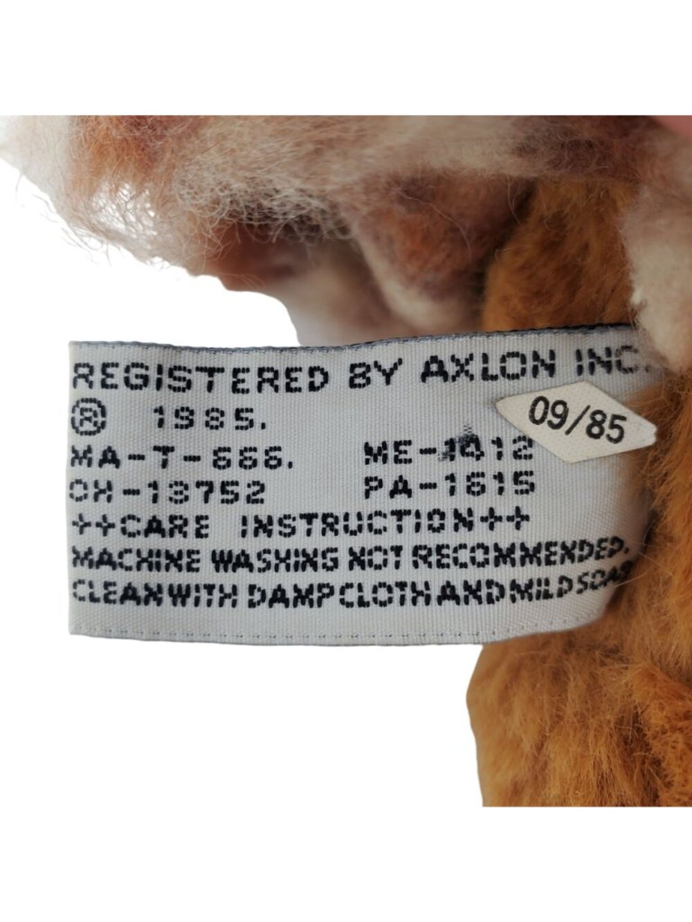 Vintage 1985 Axlon Inc  15 in Dressed Teddy Bear Plush Custom? Collectible Korea - Picture 5 of 8